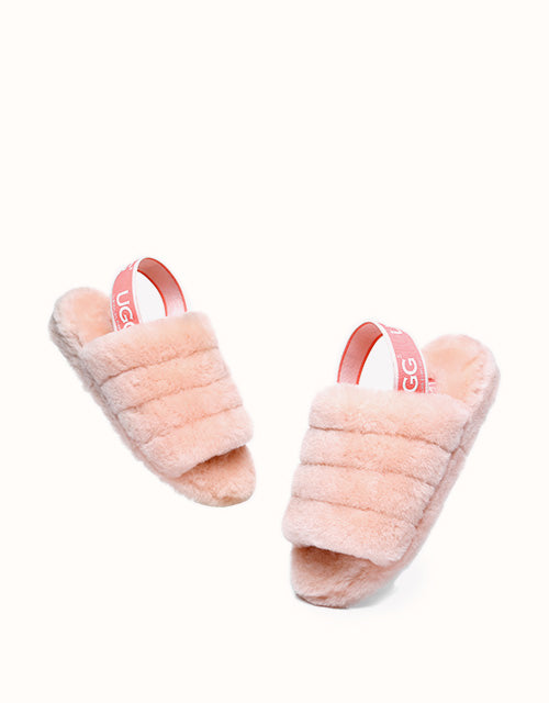 AUSTRALIAN SHEPHERD® Puffy Sandals (Pink)