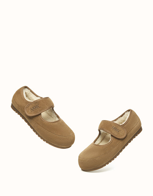 Ugg AUSTRALIAN SHEPHERD® Millie Mary Jane Slippers (Chestnut)