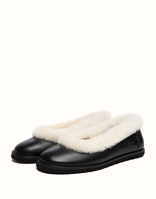 Ugg AUSTRALIAN SHEPHERD® Milea Nappa Slippers (Black)