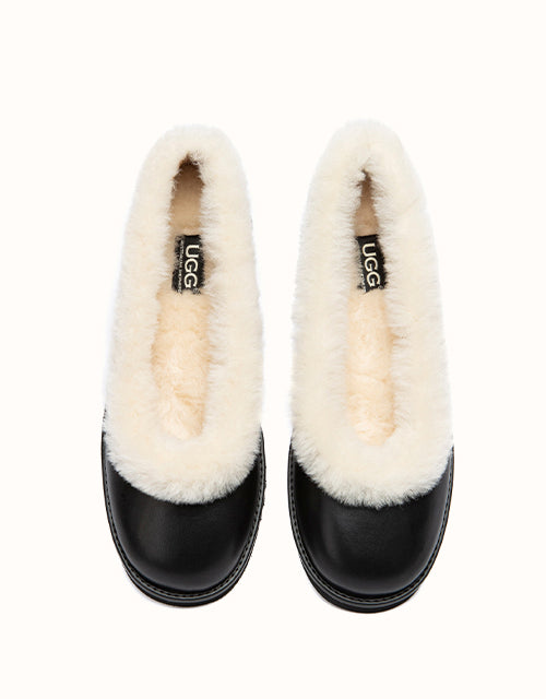 Ugg AUSTRALIAN SHEPHERD® Milea Nappa Slippers (Black)