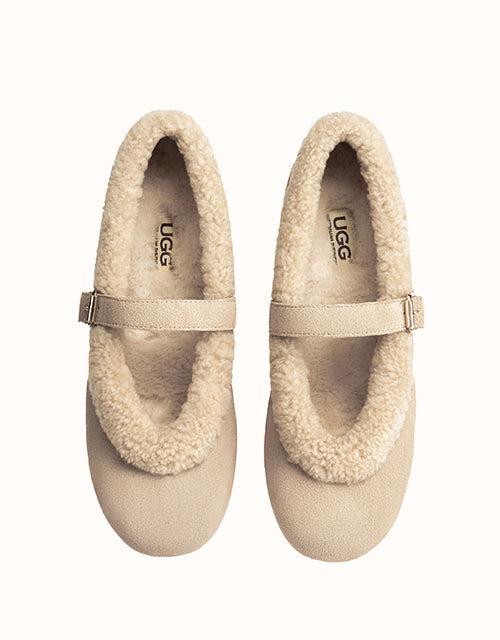 Ugg AUSTRALIAN SHEPHERD® Lunelle Mary Jane Ballet Flat (Sand)