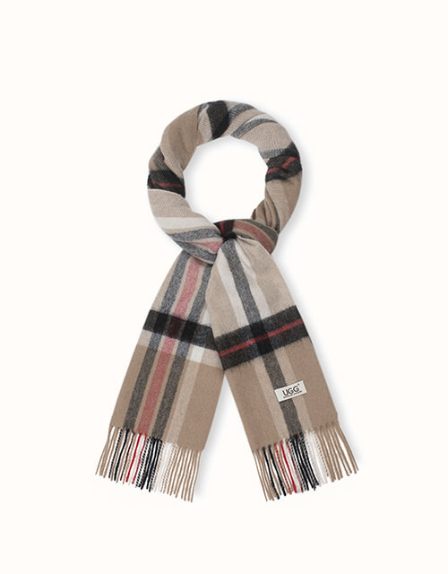Ugg AUSTRALIAN SHEPHERD® Solara Scarf (Camel Check)