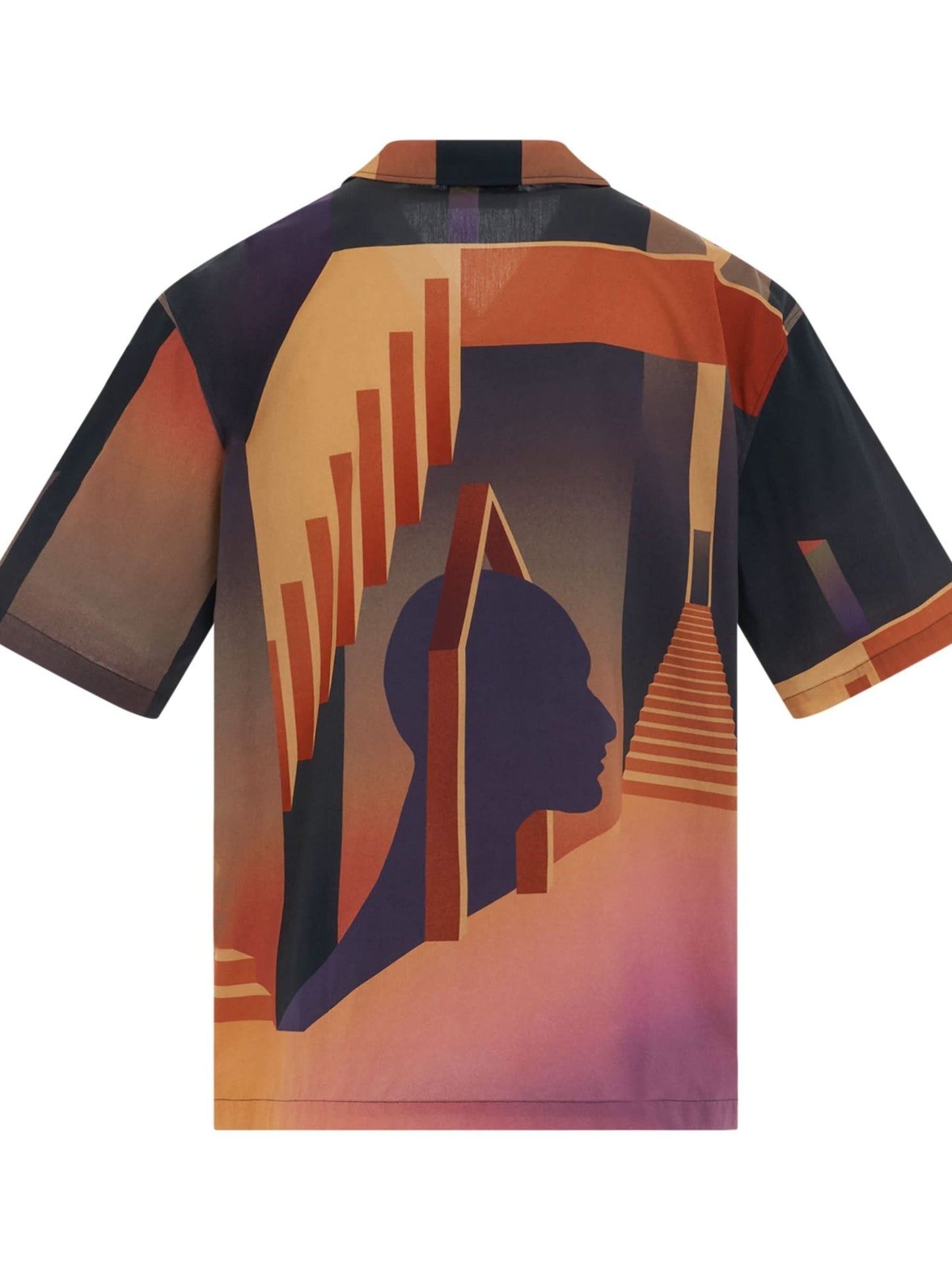 EGONLAB Graphic Bowling Shirt (Brown)