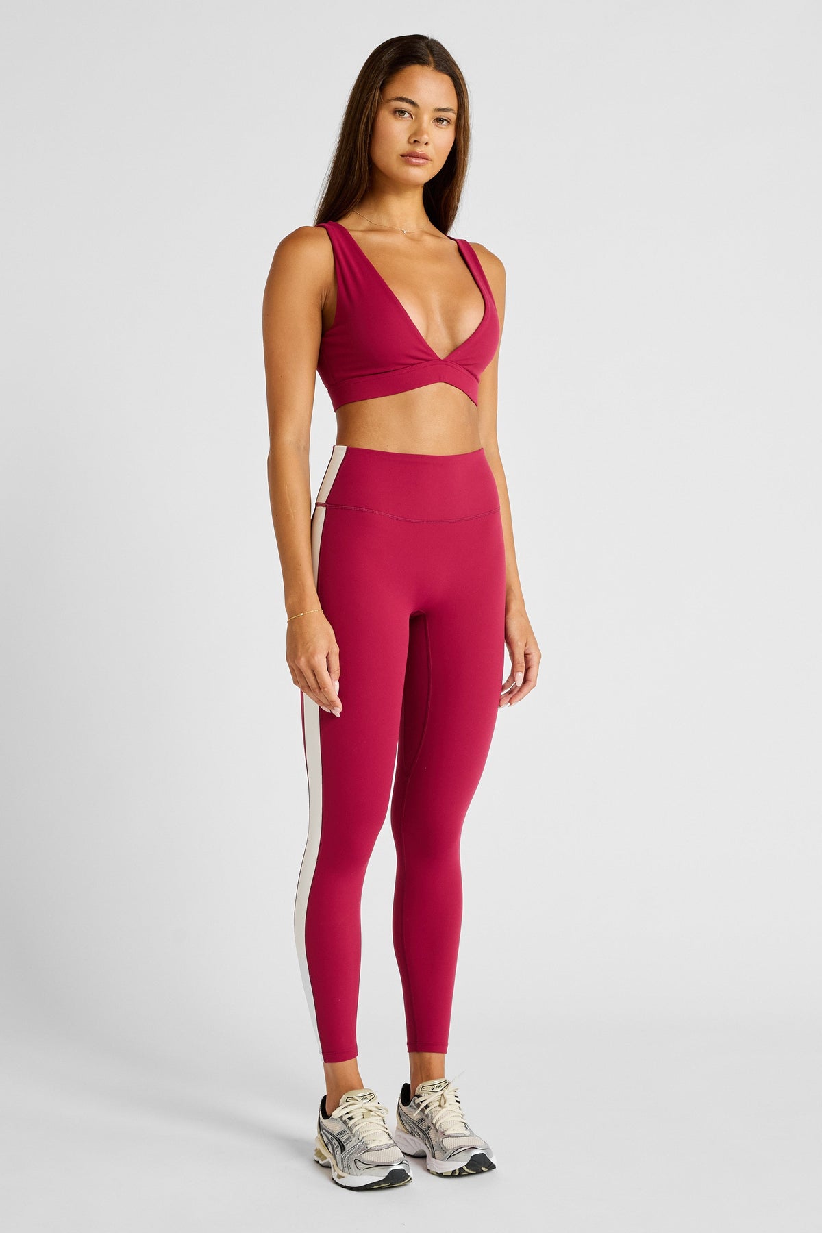 NEW ALLFENIX CloudCore Contrast Stripe 7/8 Legging (Cherry)
