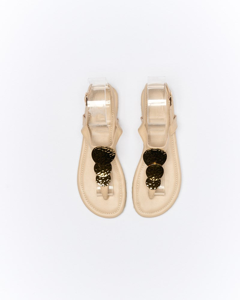 Walnut Melbourne Ada Leather Sandal (Oat)