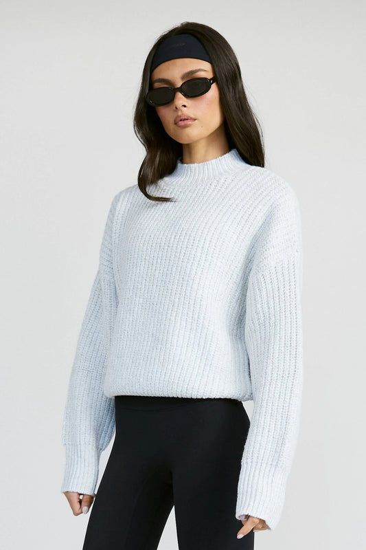 Funnel Neck Knit (Grey)