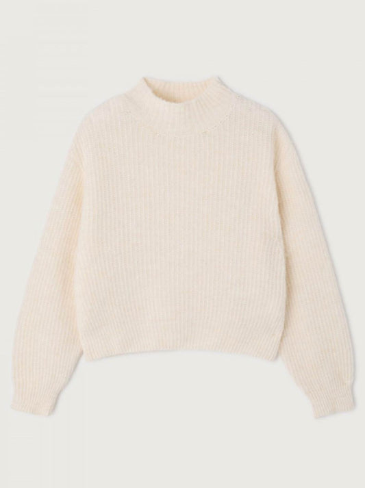 AMERICAN VINTAGE EAST MOCK NECK KNIT (Mother Of Pearl)
