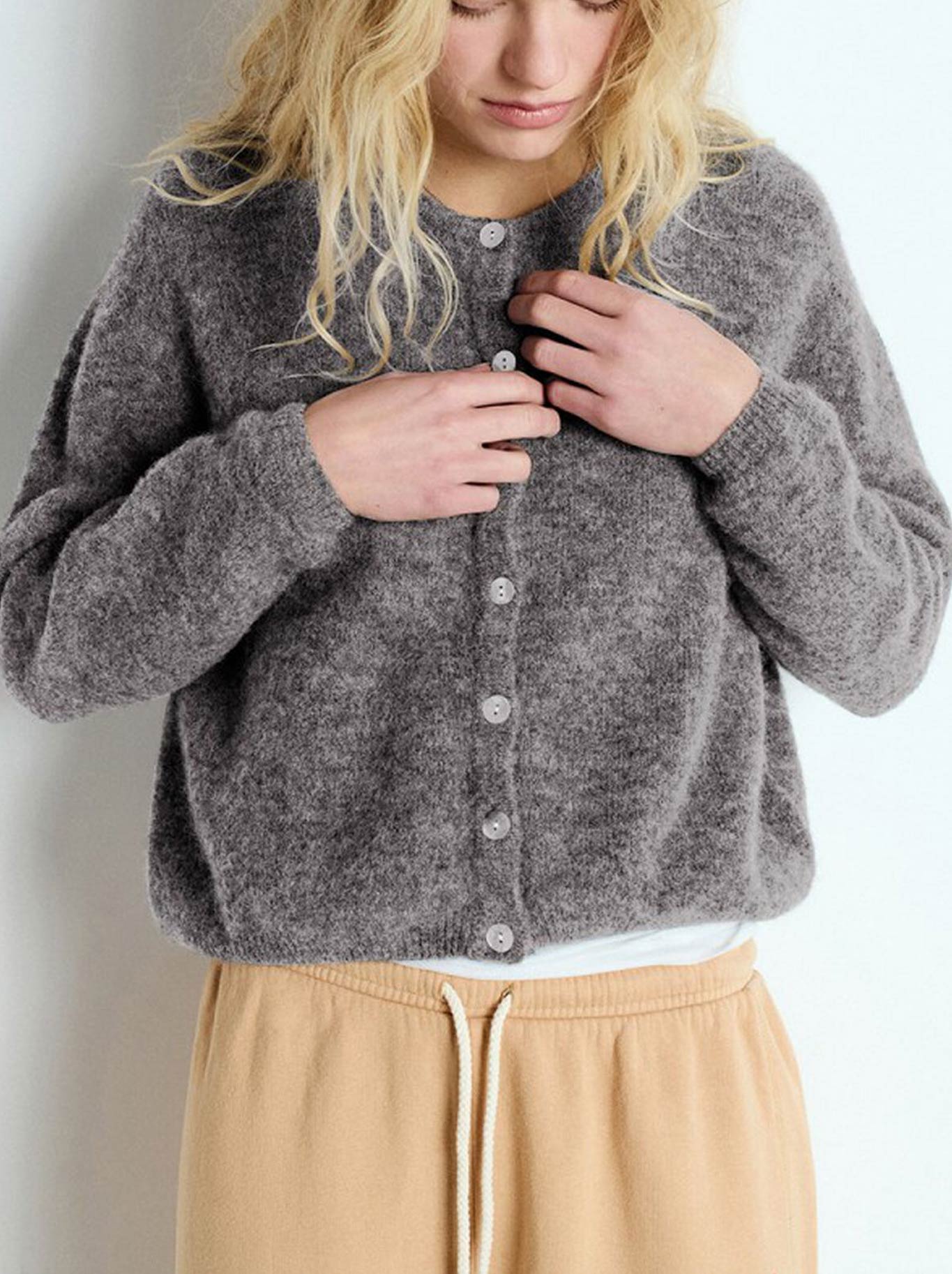 AMERICAN VINTAGE VITOW CARDIGAN (Coffee Melange)