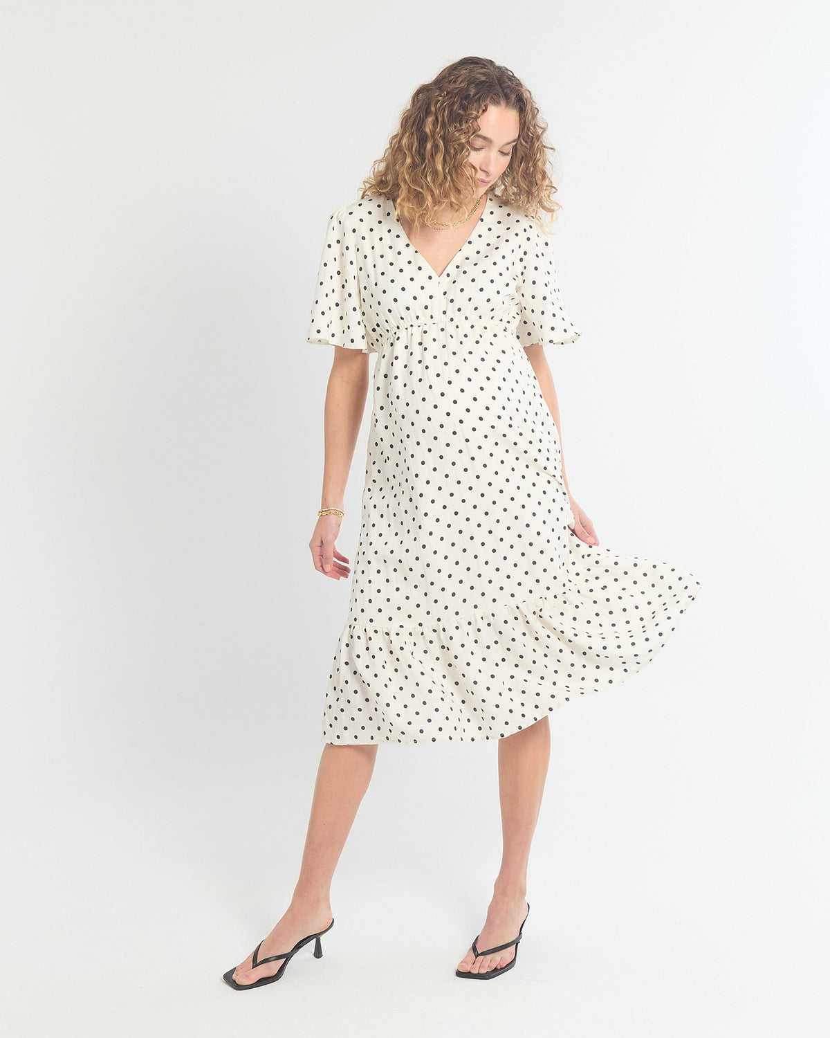 Soon Maternity Anika Midi Feeding Dress