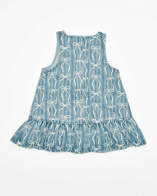 Walnut Melbourne Arden Dress (Denim Bows)