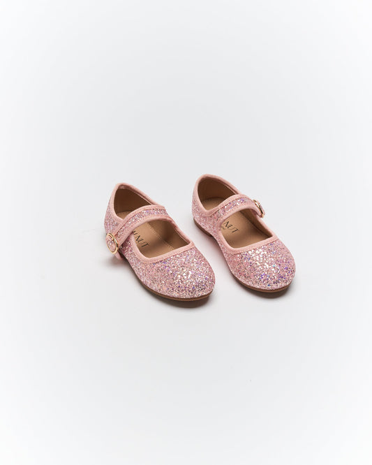 Walnut Melbourne Arlo Ballet (Pink Glitter)