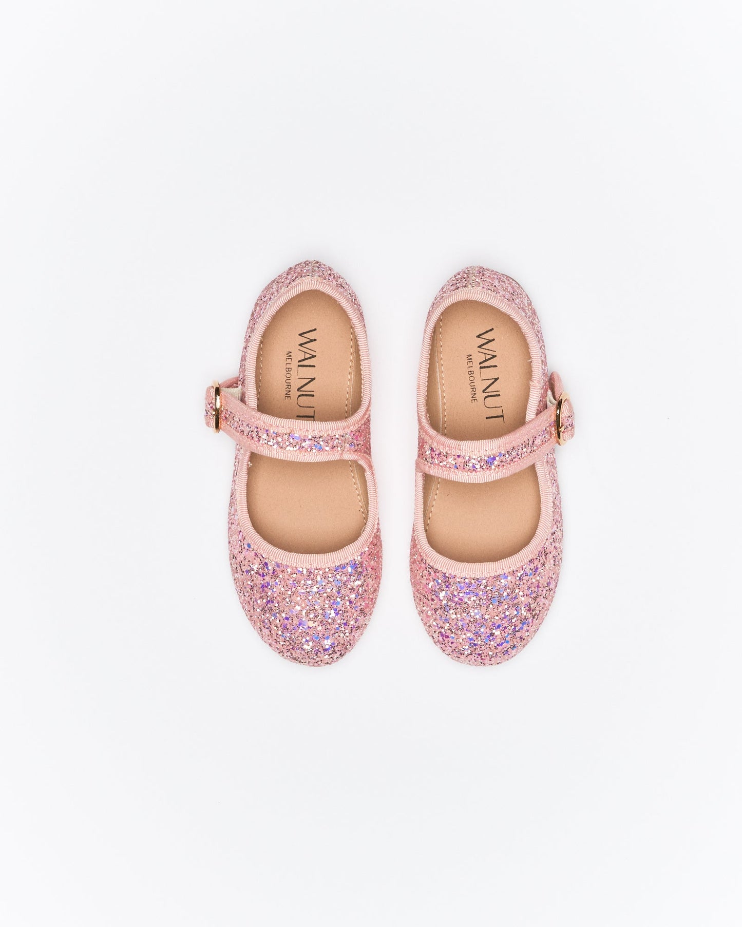 Walnut Melbourne Arlo Ballet (Pink Glitter)