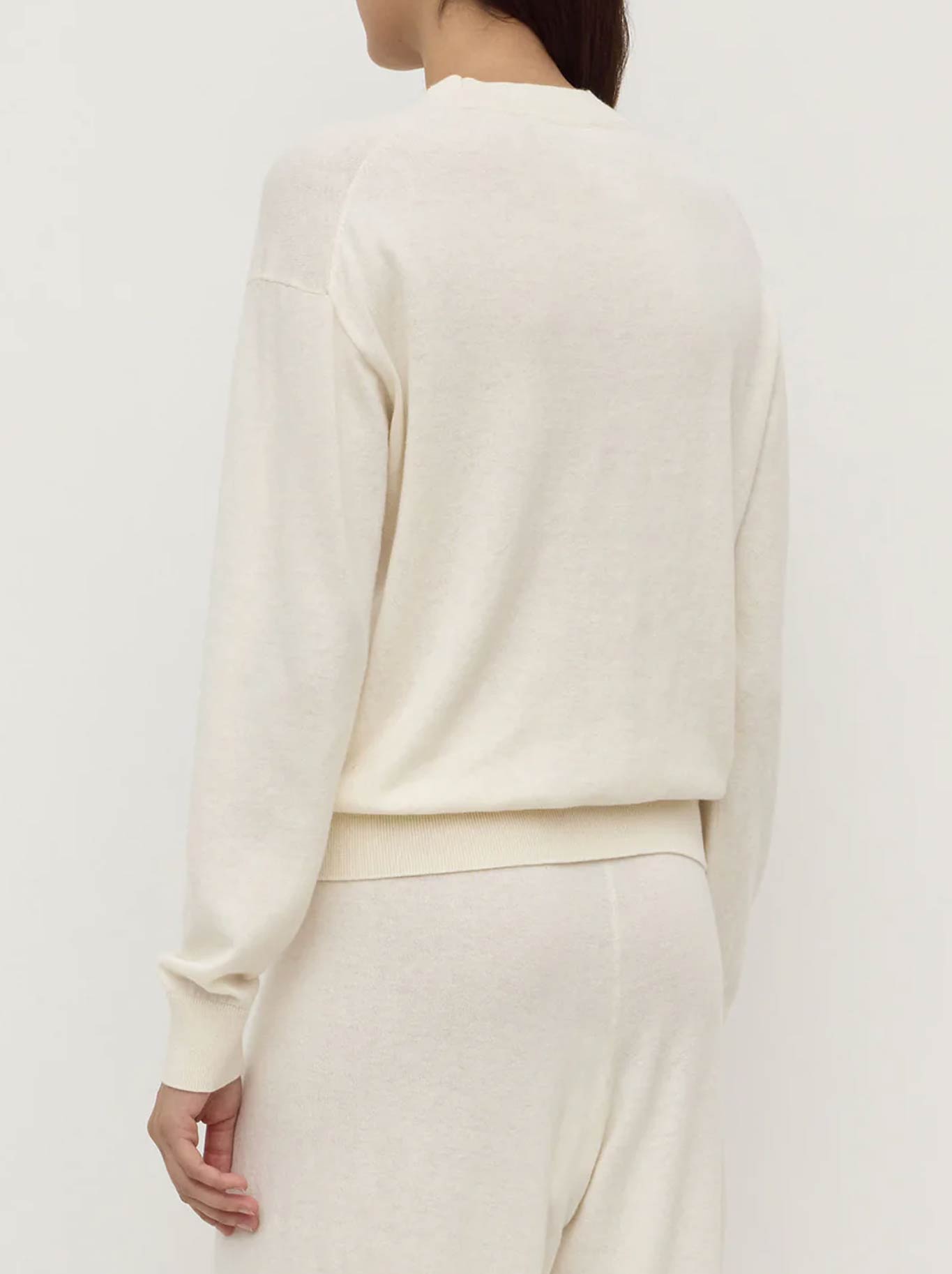 ASSEMBLY LABEL COTTON CASHEMRE SWEATER (Cream)