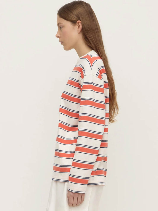 ASSEMBLY LABEL ELIANA STRIPE LONG SLEEVE TEE (Dahlia)