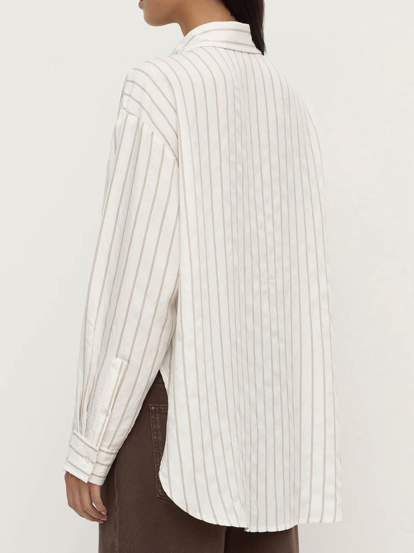 ASSEMBLY LABEL MAEVE LONGLINE SHIRT (Stripe)