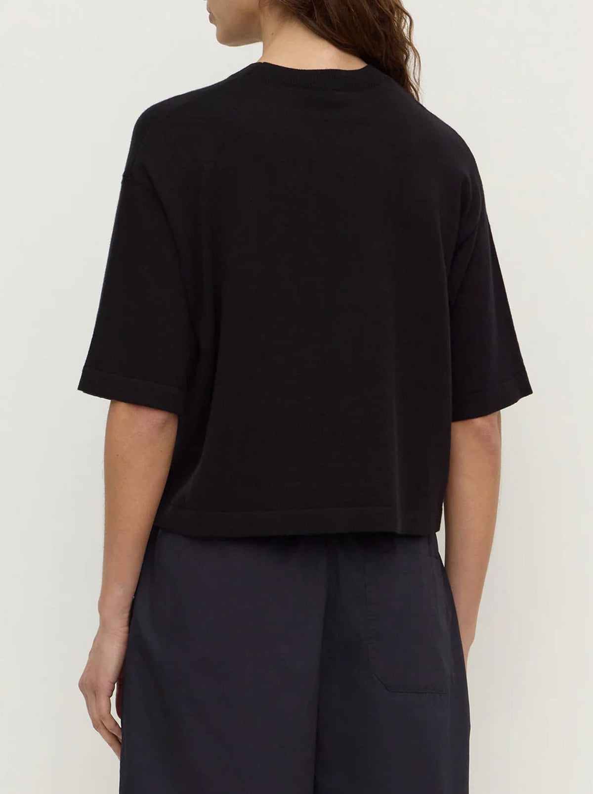ASSEMBLY LABEL KENSY COTTON CASHMERE TEE (Black)