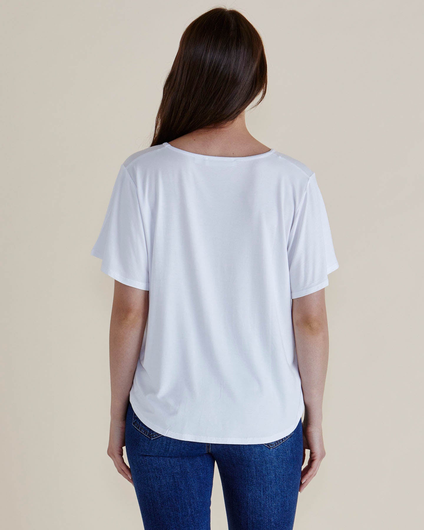 Betty Basics Everleigh Bamboo Tee (White)