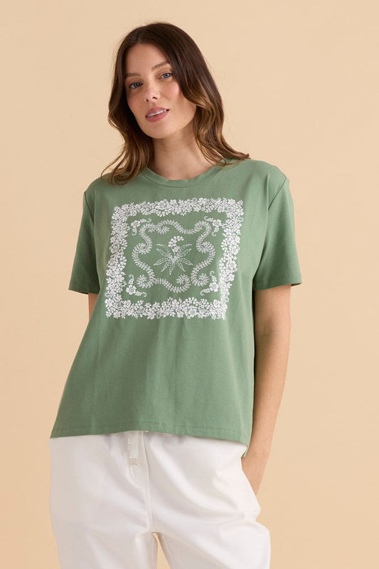 Betty Basics Ellia Crew Tee (Floral Print)