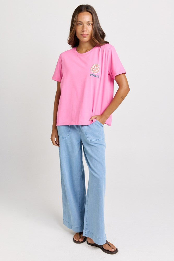 Betty Basics Ellia Cotton Tee (Italian Orange Print)