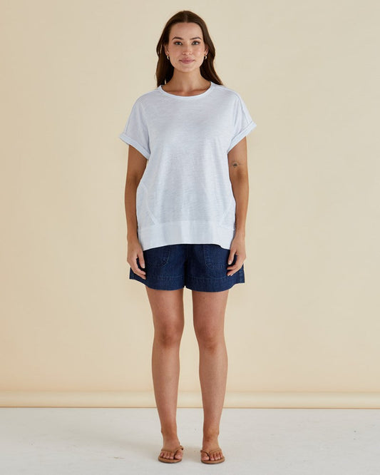 Betty Basics Shirley Short Sleeve Tee (White)