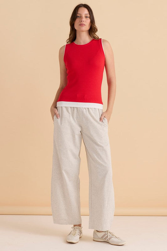 Betty Basics Thea Tank Top (Red)