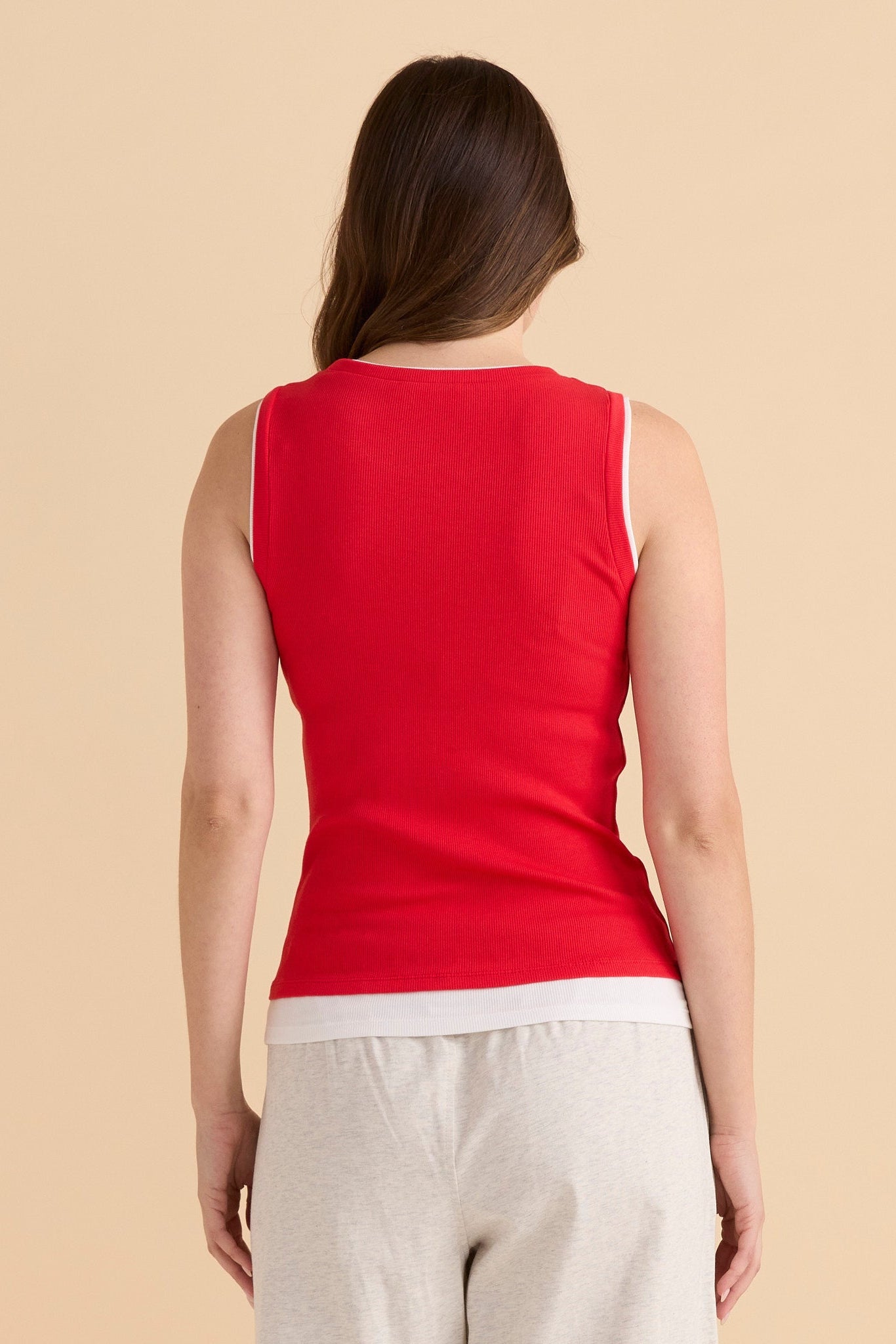 Betty Basics Thea Tank Top (Red)
