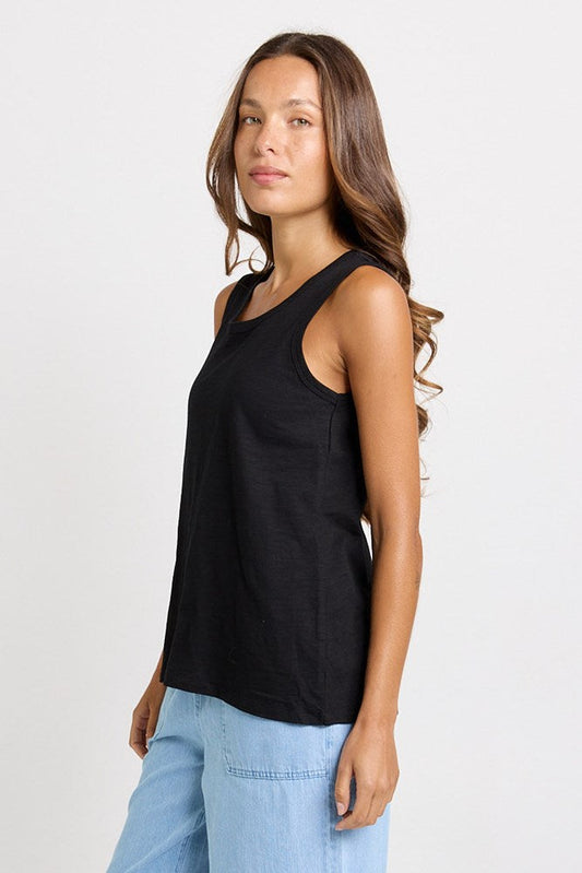 Betty Basics Rory Cotton Slub Tank (Black)