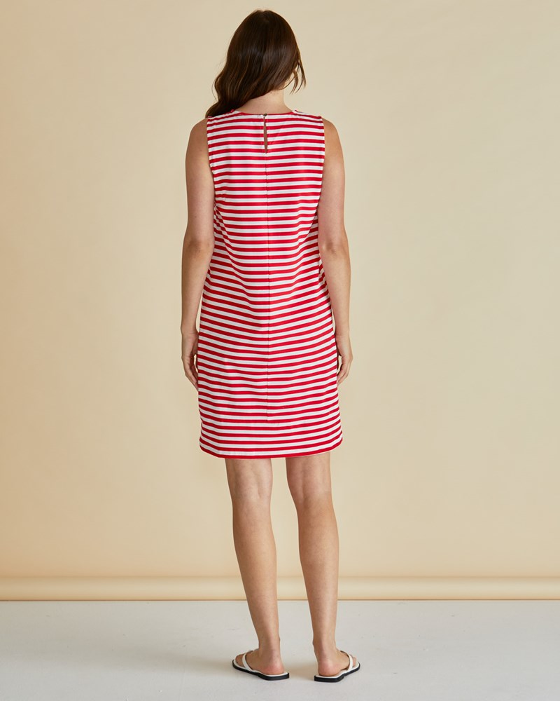 Betty Basics Tia Tank Dress (Red Stripe)