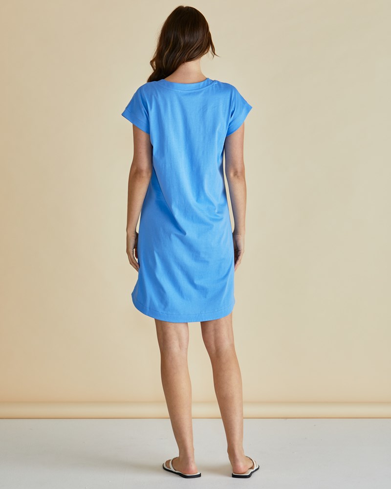 Betty Basics Daphne V-Neck Dress (Powder Blue)
