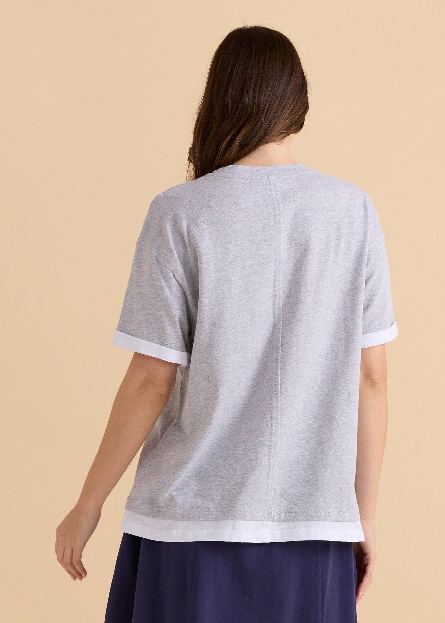 Betty Basics Boyfriend Tee (Grey Marle)