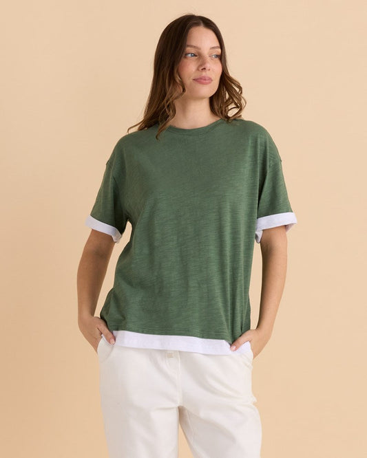Betty Basics Boyfriend Tee (Green)