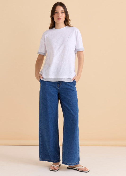 Betty Basics Boyfriend Tee (White)