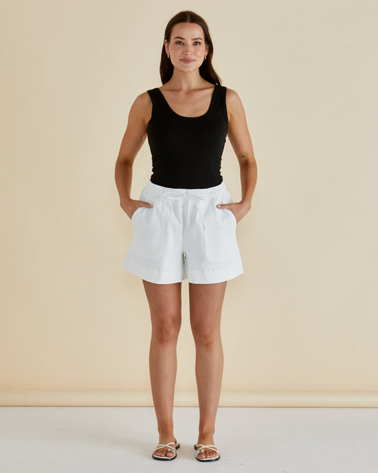 Betty Basics Emma Scoop Tank (Black)