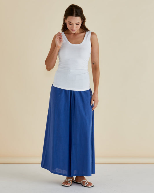 Betty Basics Emma Scoop Tank (White)