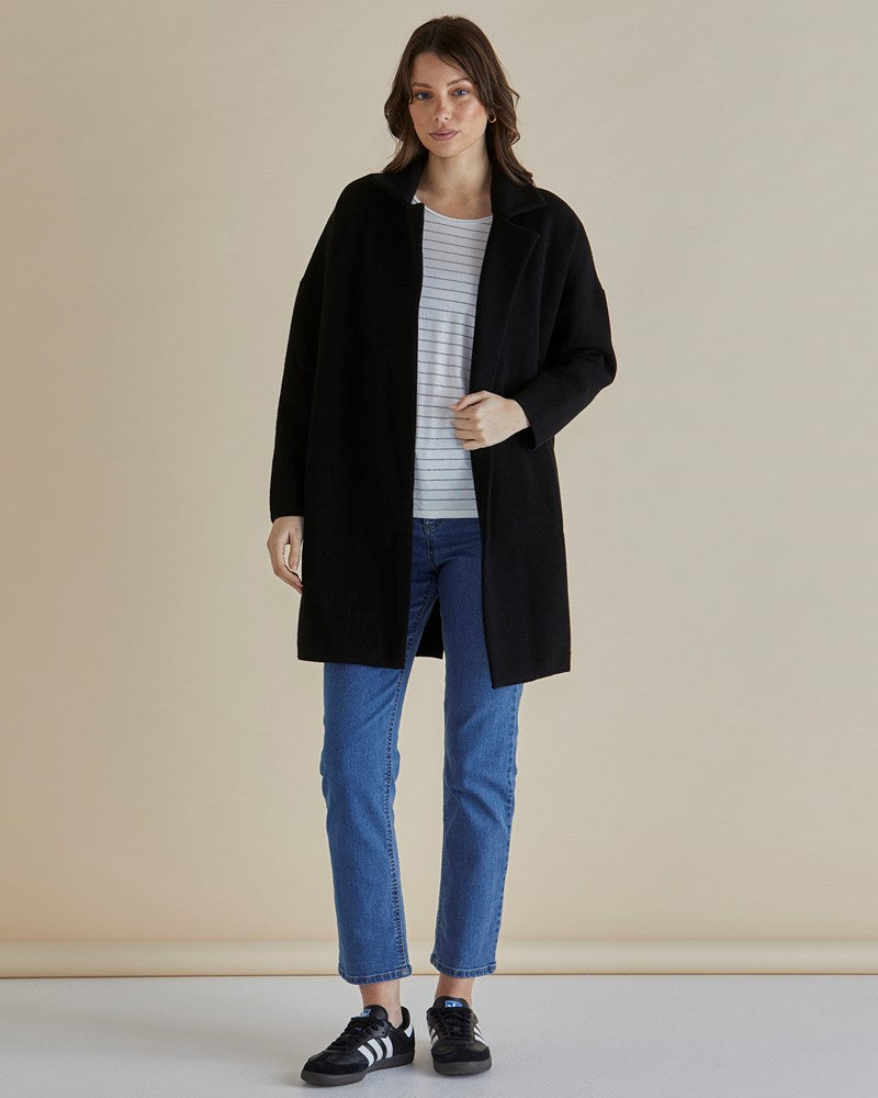 Betty Basics Bristol Coatigan (Black)