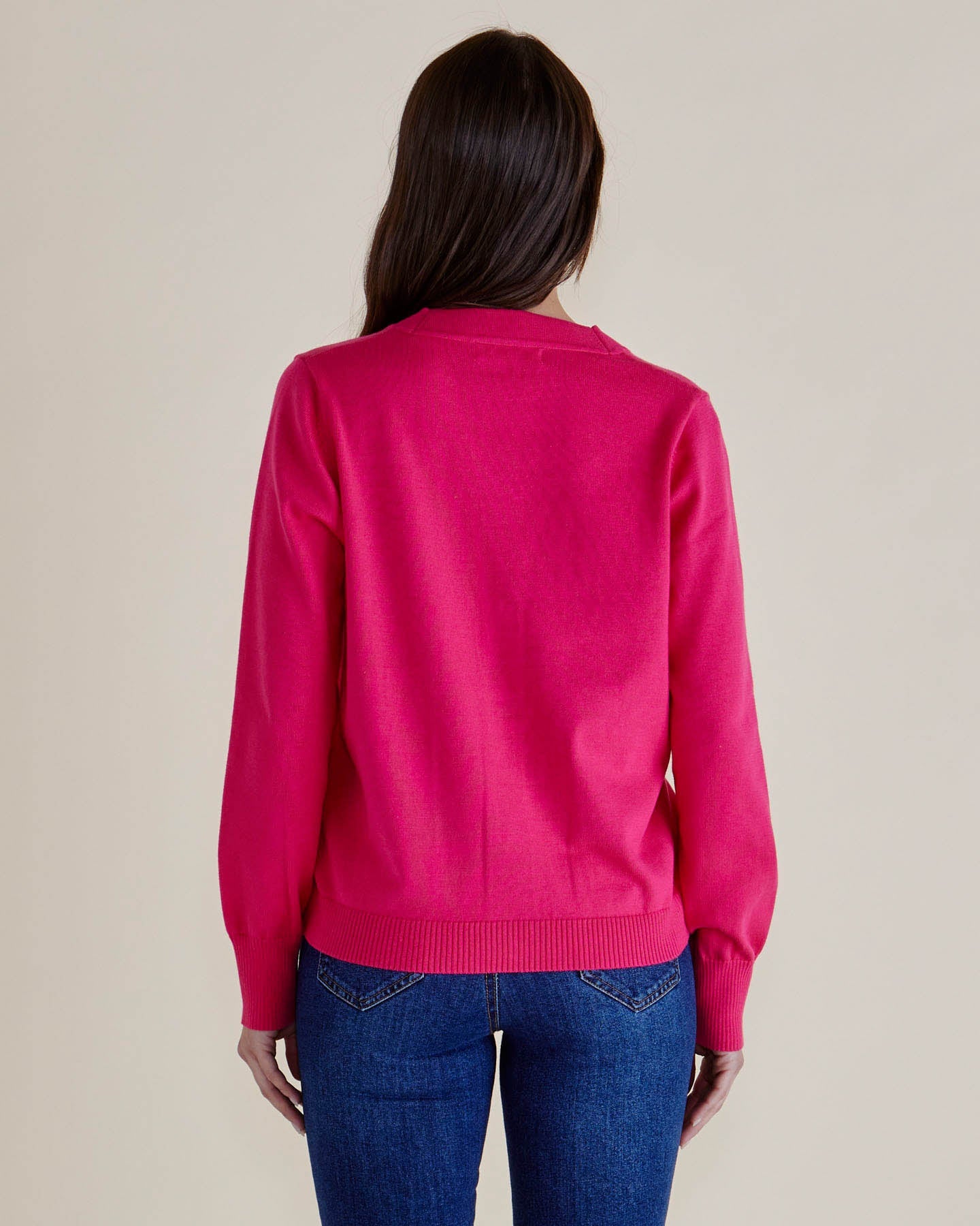 Betty Basics Leon Knit Cardigan (Pink)