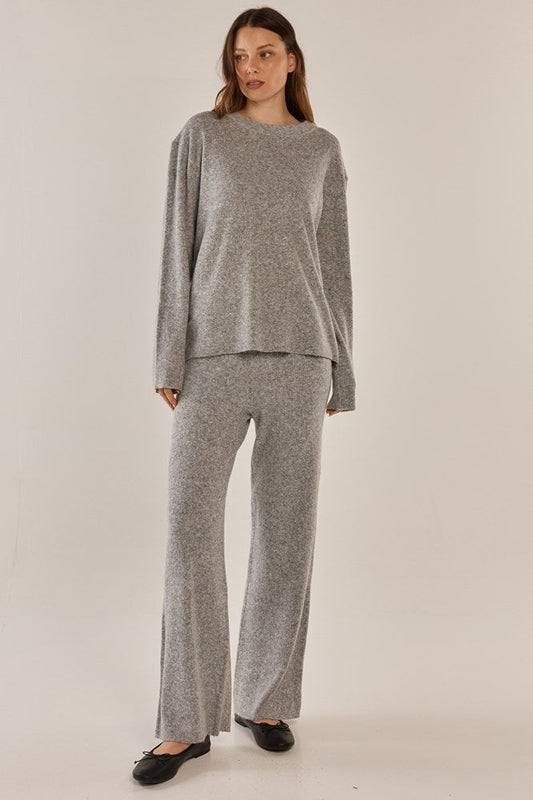 Betty Basics Ruby Knit Sweater (Grey Marle)