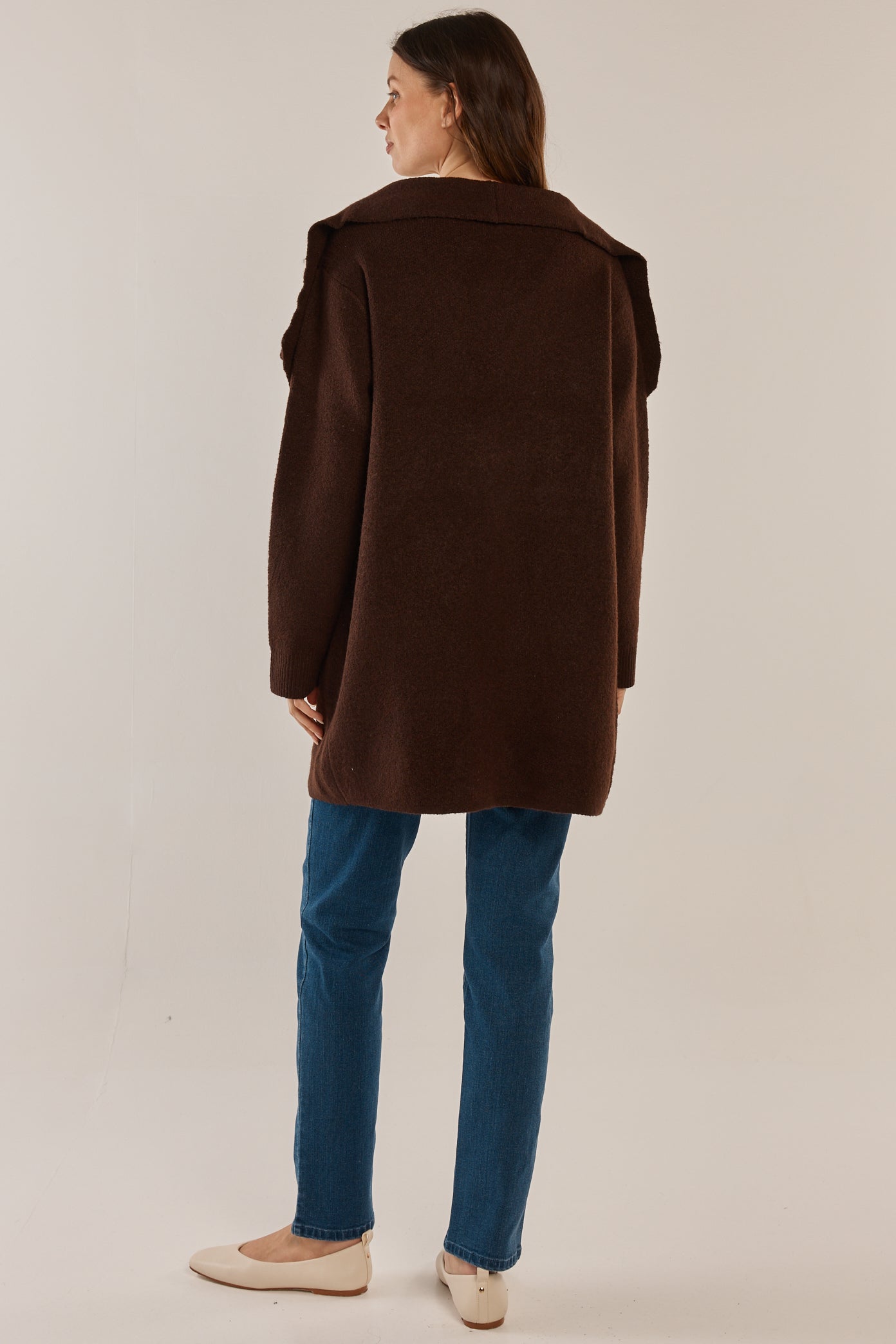 Betty Basics Abigail Cardigan (Chocolate)