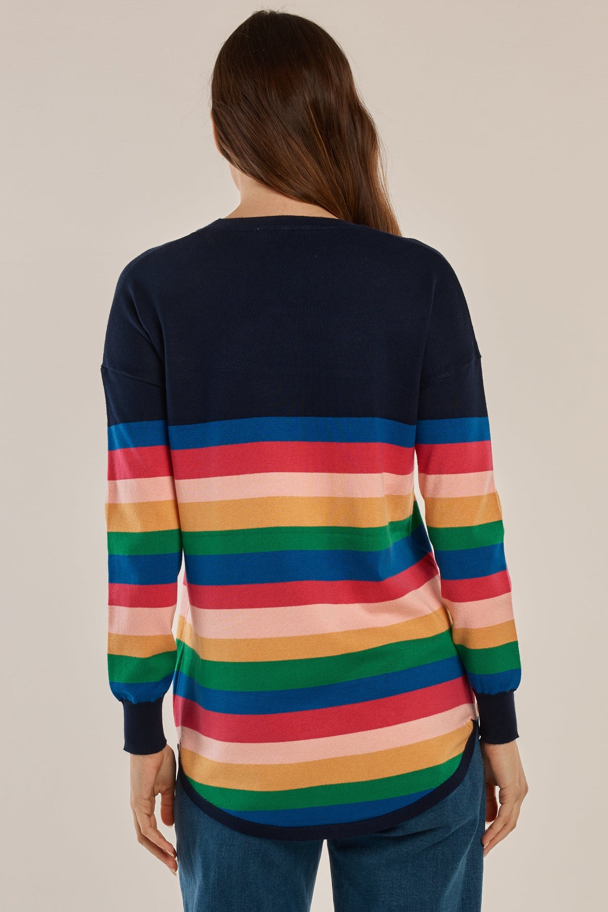 Betty Basics Sophie Knit Jumper (Multi Stripe)