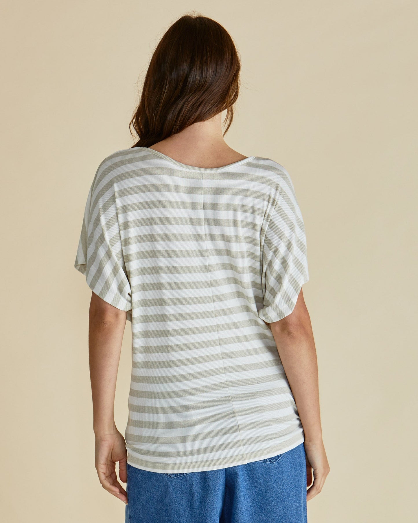 Betty Basics Maui Tee (Gold Stripe)