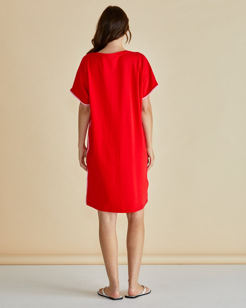 Betty Basics Stellar T-Shirt Dress (Red)