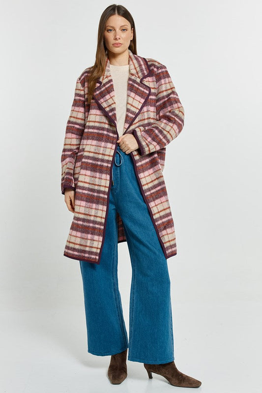 Betty Basics Sundae Coat (Wine Check)