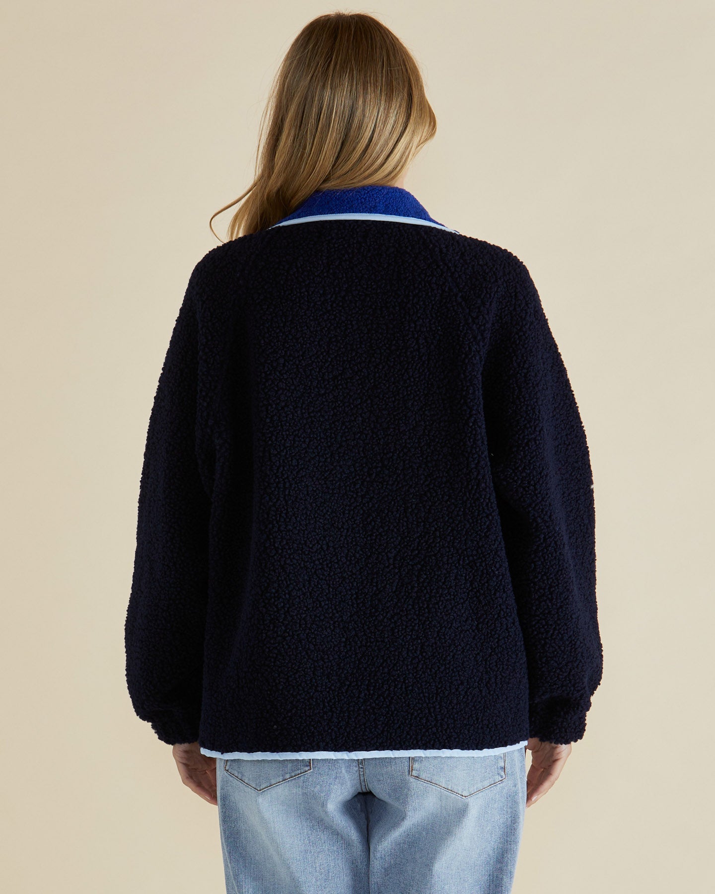 Betty Basics Franklin Fleecy Jacket (Blue)