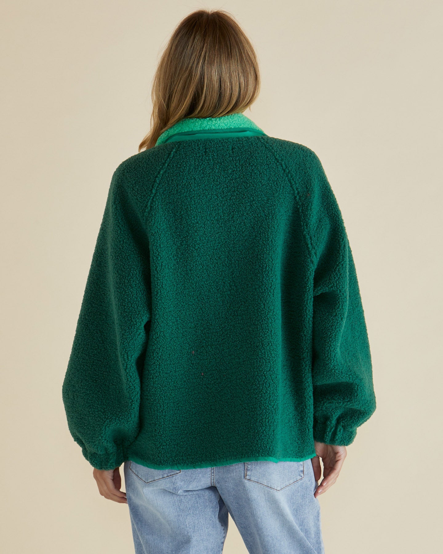 Betty Basics Franklin Fleecy Jacket (Green)