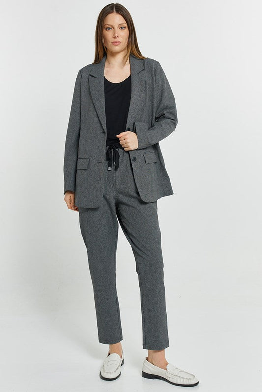 Betty Basics Kenzie Blazer (Grey Check)