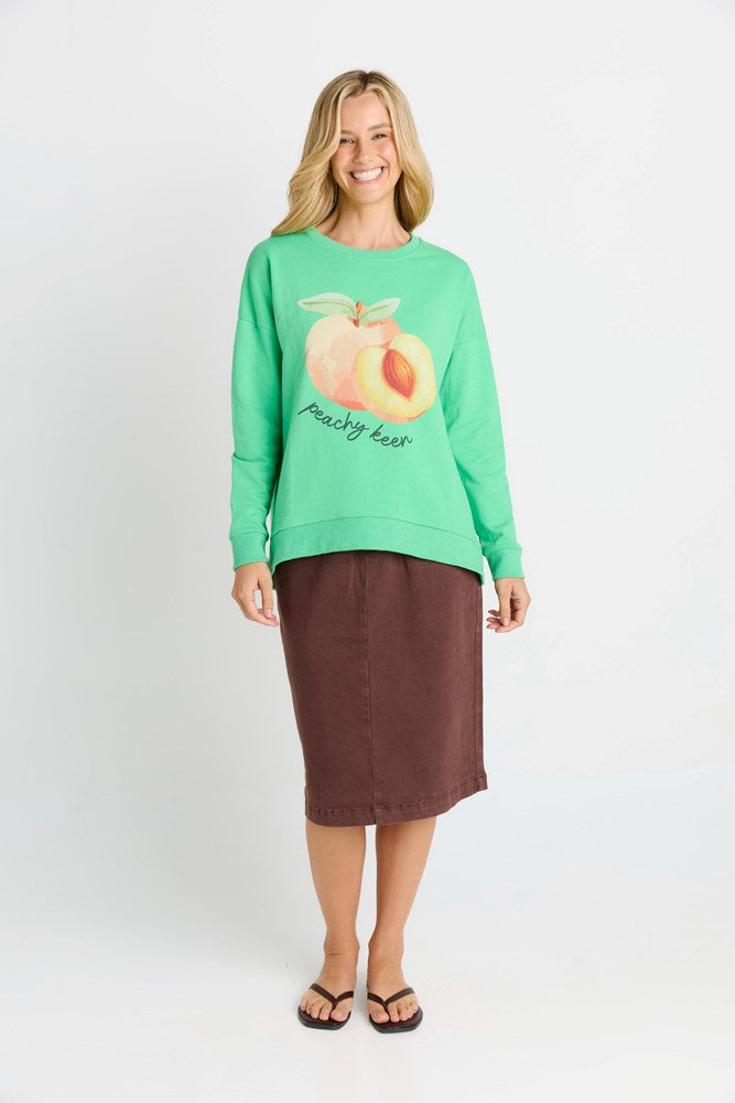 Betty Basics Palma Sweat (Peachy Keen Print)