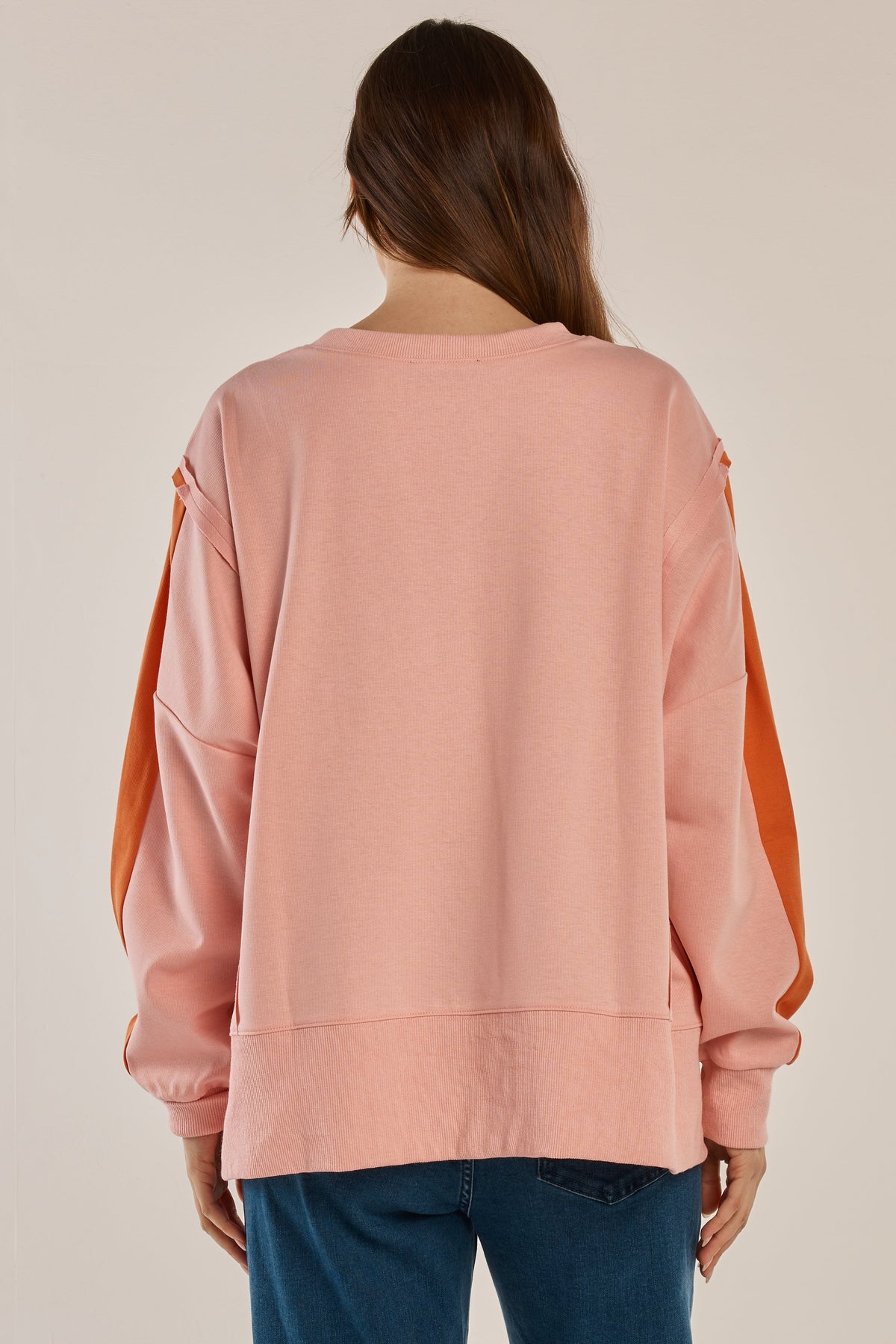 Betty Basics Tania Sweatshirt (Pink/Orange)
