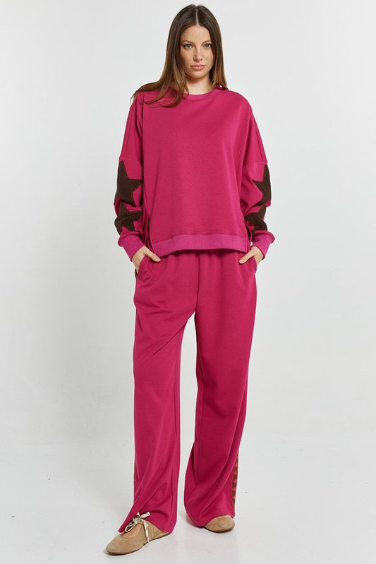 Betty Basics Saskia Trackpant (Mulberry)