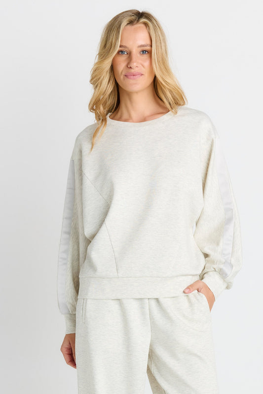 Betty Basics Marcy Sweatshirt (Grey Marle)