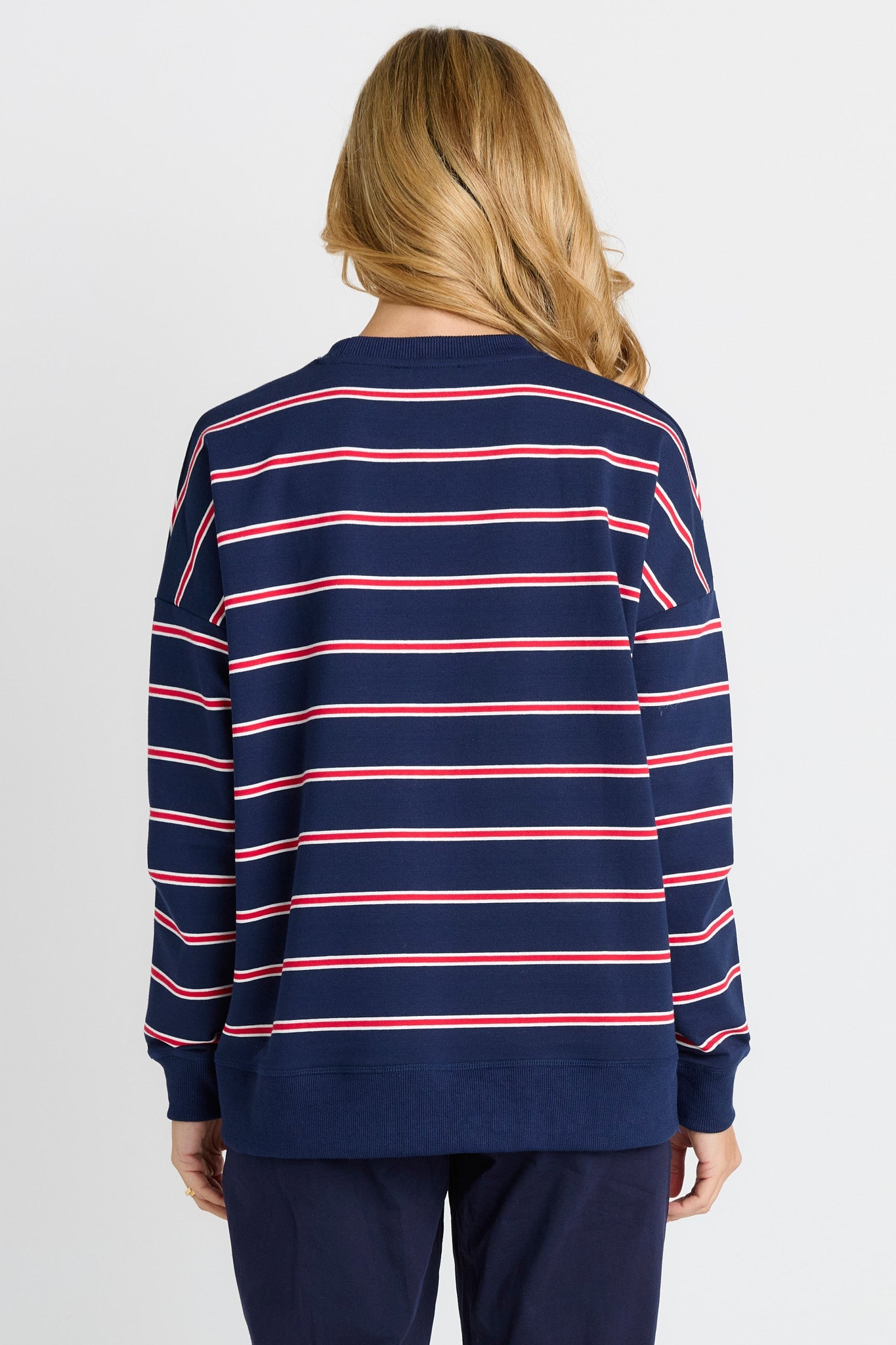 Betty Basics Ziggy Sweat (Navy/Red Stripe)